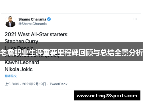 老詹职业生涯重要里程碑回顾与总结全景分析