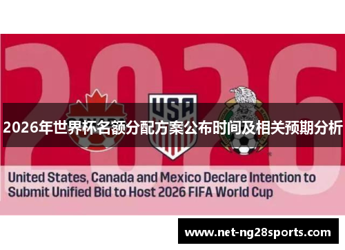2026年世界杯名额分配方案公布时间及相关预期分析
